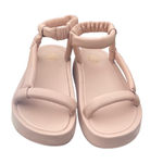 Ash Victoria Womens Leather Quilted Puffy Platform Sandals Blush pink Sz 38 Photo 4