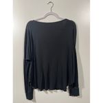 Able Black Ribbed Button Photo 2