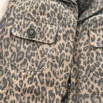 None Vintage Leather Animal Print Leopard Vest Faux Fur Lining Y2K Statement Piece S Photo 6