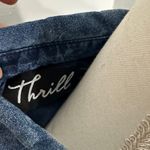 Thrill Blue Denim Long Sleeve Dress Photo 1