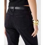 J.Crew  Classic Straight Jean Washed Black Stretch High Rise Organic US 31 NWT Photo 1