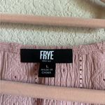 Frye Womens Textured Blousson Sleeve Boho Peasant Blouse Photo 4