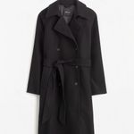 Madewell Double-Breasted Trench Coat – True Black – XXS – NWT Photo 4