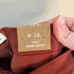 Madewell  Cali Denim Boot Corduroy NWT Sz 26 Canterbury Red‎ Photo 7