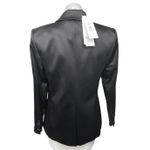 Veronica Beard NEW Miller Dickey Black Satin Double Breasted Blazer Jacket Sz 8 Photo 3