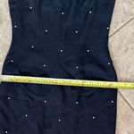 Vintage Elegant Black Sleeveless Dress with pearls Size 6 Photo 8