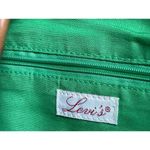 Levi's Levi’s Green Floral 70s Inspired Retro Groovy Bright Color Top Handle Bag Purse Photo 9