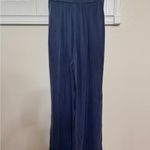 Lovestitch  Belted Navy Wide-Leg Pants Photo 3