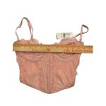 PacSun NEW  Ryan Destiny Corset Top Small Pink Lace Bustier Adjustable Straps Photo 4