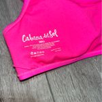 Cabana Del Sol  Hot Pink Ruffle Bikini Top removable padding S Photo 3