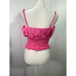 WAYF New  Bubblegum Pink Spaghetti Strap
Cropped Pink Tank Top Shirt Size L NWOT Photo 3
