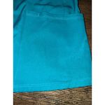 HH WORKS by Healing Hands Teal Scrub Top Short Sleeve Med "Cheers Healing Angel" Blue Photo 1