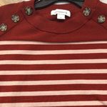 Liz Claiborne  Red and Pink Striped Sweater Photo 7