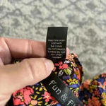 Fun & Flirt Womens Short Sleeve Neon Floral Top Size Large Photo 9