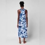 Faherty Delphina Sunwashed Tank Midi Dress Organic Cotton Tie Dye Size Small Blue Photo 3