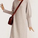 J.Crew Women’s Original Cotton Terry Puff Sleeve Sweatshirt Grey Dress Size XXS Photo 0