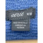 Aerie Long Sleeve Oversize Sweatshirt Women's Blue Split Side Soft Medium Photo 1