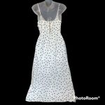 Lush Clothing Lush Ivory Black Polka Dot Crossover Wrap Dress Size Small Photo 3
