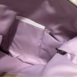 Coach Hobo Tan Shoulder Bag Signature Monogram Light Khaki Sand Lavender Photo 7