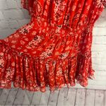 MISA Los Angeles MISA L.A. red peplum retro printed mini dress viscose USA chic coquette Small Photo 8