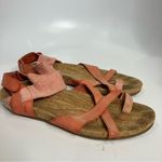 Ahnu Sananah thong sandals orange white casual women’s size 9 boho‎ trendy Photo 3
