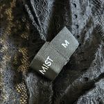 Tiger Mist  Black Sheer Long Sleeve Top Photo 2