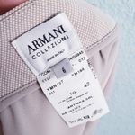 Armani Collezioni  Cream And White Pin Dot Skirt Photo 5