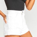 Show Me Your Mumu White Rancho Roll Up Jean Shorts Photo 6