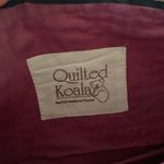 New w/out tags. Quilted Koala fabric cosmetic bag never used. Red Photo 5