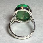 Green Copper Turquoise Ring in 925 SOLID Sterling Silver 7 Photo 2