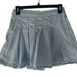 American Eagle Size 0 XS Baby Blue School Girl Uniform Pleated Mini Skirt Photo 0