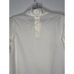 Everlane   The Wing Shoulder Mockneck Silky Cotton Blouse mock neck Ivory small Photo 8