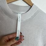 Lululemon Merino Wool Blend Ribbed Crewneck Sweater White Opal Photo 4