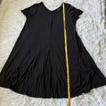 Roaman’s Women’s Shirt dress black V neck size 18/20 Photo 5