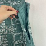 Lucky Brand NEW Green Eyelet Tank Dress Embroidered Green Square Neck Small Photo 4