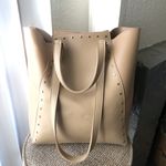 Beige LD brand handbag purse. With double short and long hand straps. Tan Photo 3