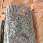 Pam & Gela  - Green Open-Front Oversized Distressed Sweater Cardigan - S Photo 8