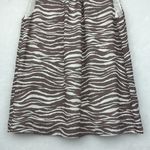 Loft Zebra Print Tie Back Shell Sz  XS Photo 2