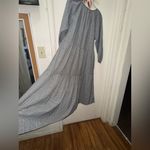 Cost Plus World Market Monochrome Long Sleeve Dress Black Size undefined Photo 4