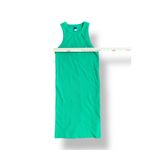 Old Navy  Ribbed Racerback Tank Mini Dress Green Rich Clover Stretch Size M Photo 2