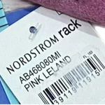 Abound  Sweetheart Tie Neck Dress Women's Small Pink Abstract Short Sleeve Mini Photo 9