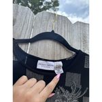 Jaclyn Smith Vintage Womens Blouse Slinky Knit No Iron Travel Size Small Black Photo 6