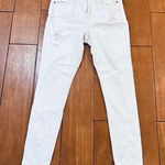 Mudd Ripped Distressed Skinny HiGH Rise For Women, White, Size: 9 Photo 1
