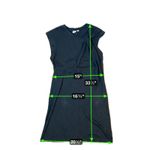 Gap NWT Slub Tie Sleeve T-Shirt Mini Dress Black Size XS Knot Open Minimalist Photo 7