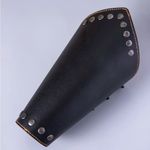 Unisex Leather Fantasy Viking Ren fair Bracer Set New Photo 1