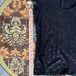 KENNETH COLE SEQUIN TOP Sz:M Black Size M Photo 6