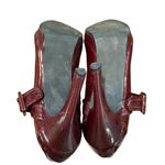 Calvin Klein  Merlot Patent Leather Jocey Heels Sz 6M Photo 9