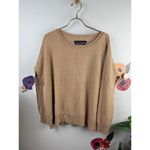 ALLSAINTS  100% Cashmere Tan Relaxed Fit Sweater - Size - Medium Photo 4