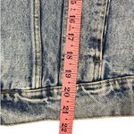 ASHLEY VINTAGE CHARM Trucker Painted Denim Jacket Sz M Acid Wash Cowgirl Biker Blue Size M Photo 10