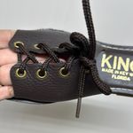 Kino Brown Sandals with Lace Detailing and Flat Sole Made in USA Size 7 Photo 0